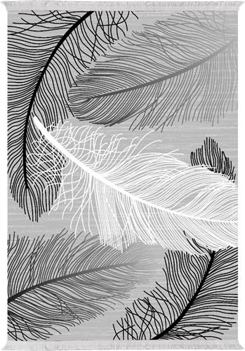 HomeMarkt Josiane Χαλί με Κρόσια Γκρι/Λευκό 180x280cm HM7723.38