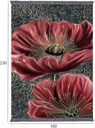HomeMarkt Josiane Χαλί με Κρόσια Κόκκινο 160x230cm HM7675.41