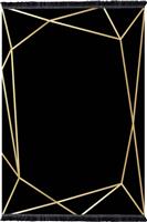 HomeMarkt Josiane Χαλί με Κρόσια Μαύρο/Χρυσό 180x280cm HM7723.30