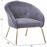 HomeMarkt Joyce Γκρι Βελουτέ 80x76x75cm HM8549.01