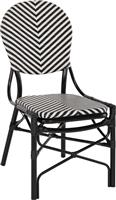 HomeMarkt Καρέκλα Εξωτερικού Χώρου Αλουμινίου Μαύρη 46x56x95cm HM5927.01