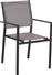 HomeMarkt Καρέκλα Εξωτερικού Χώρου Μεταλλική Nedan Γκρι 54x54x86cm HM5876.02