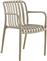 HomeMarkt Καρέκλα Εξωτερικού Χώρου Πολυπροπυλενίου Καπουτσίνο 45.5x56.5x80.5cm HM5940.03