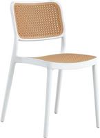 HomeMarkt Καρέκλα Εξωτερικού Χώρου Πολυπροπυλενίου Λευκή 41x49x102cm HM5934.01