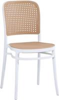 HomeMarkt Καρέκλα Εξωτερικού Χώρου Πολυπροπυλενίου Λευκή 41x49x102cm HM5937.01