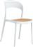 HomeMarkt Καρέκλα Εξωτερικού Χώρου Πολυπροπυλενίου Λευκή 41x53x81cm HM5936.01