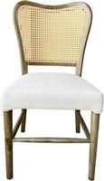 HomeMarkt Καρέκλα Τραπεζαρίας με Υφασμάτινη Επένδυση Καρυδί 47x52x91.5cm HM9406.04