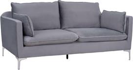 HomeMarkt Karen Τριθέσιος Γκρι Βελουτέ 208x81x95cm HM3136.31