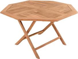 HomeMarkt Karlin Ξύλινο Τραπέζι Εξωτερικού Χώρου Πτυσσόμενο Φυσικό Χρώμα 120x120x75cm HM6618