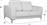 HomeMarkt Kenzie Διθέσιος Λευκό PU 142x81x81cm HM3121.22