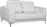 HomeMarkt Kenzie Διθέσιος Λευκό PU 142x81x81cm HM3121.22