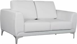 HomeMarkt Kenzie Διθέσιος Λευκό PU 142x81x81cm HM3121.22