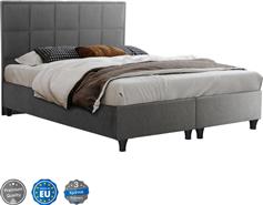 HomeMarkt Κρεβάτι Διπλό Επενδυμένο με Ύφασμα Γκρι 150x200cm HM636.30