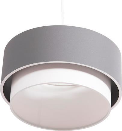 HomeMarkt Kriks Κρεμαστό Φωτιστικό Γκρι με Ντουί E27 30x30x70cm HM4706.01