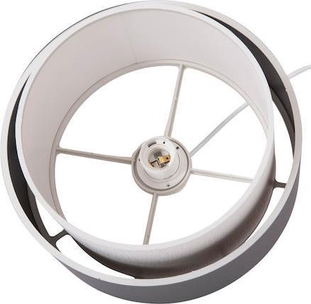 HomeMarkt Kriks Κρεμαστό Φωτιστικό Γκρι με Ντουί E27 30x30x70cm HM4706.01