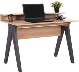 HomeMarkt Kronel Γραφείο Ξύλινο Sonama-Γκρι 120x59x84.5cm HM18293