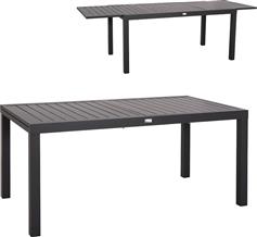 HomeMarkt Krum Τραπέζι Εξωτερικού Χώρου Αλουμινίου Επεκτεινόμενο Σκούρο Γκρι 240x90x73cm HM6277.03