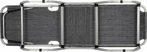 HomeMarkt Ξαπλώστρα Παραλίας Αλουμινίου Corte 190x60x30cm σε Γκρι Χρώμα HM5071.10