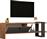 HomeMarkt Ξύλινο Έπιπλο Τηλεόρασης Καρυδί-Ανθρακί Μ120xΠ25xΥ36.8cm HM9436.01
