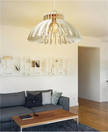 HomeMarkt Ξύλινο Λευκό Φ54x65cm HM7350.02