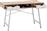 HomeMarkt Ξύλινο με Μεταλλικό Ματ Σκελετό Sonoma-Λευκό 120x48x76.5cm HM2128.01