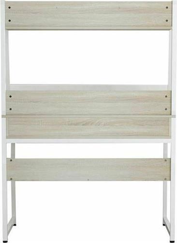 HomeMarkt Ξύλινο με Μεταλλικό Σκελετό Sonoma-Λευκό 100x48x139cm HM2390.13