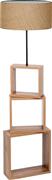 HomeMarkt Ξύλινο με Ύφασμα Φυσικό-Μπεζ Φ38x140cm HM7608.01