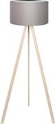 HomeMarkt Ξύλινο με Ύφασμα Φυσικό-Σκούρο Γκρι Φ38x140cm HM7578.07