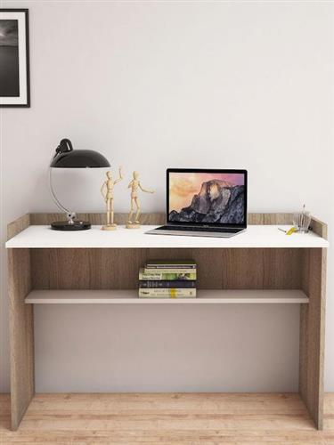 HomeMarkt Ξύλινο Sonoma-Λευκό 118x41x82.5cm HM9227.02