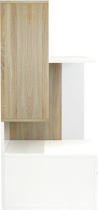 HomeMarkt Syndya Γραφείο Ξύλινο Sonoma-Λευκό 149x48x105cm HM8993.02