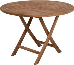 HomeMarkt Ξύλινο Τραπέζι Εξωτερικού Χώρου Πτυσσόμενο Kendall Φυσικό 106x106x73.5cm HM9543