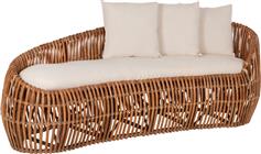 HomeMarkt Lantry Διθέσιος Καναπές Εξωτερικού Χώρου Rattan με Μαξιλάρια 215x60x78cm HM5991