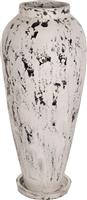 HomeMarkt Laurel Διακοσμητικό Βάζο Πήλινο Λευκό HM7927