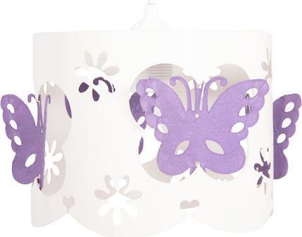 HomeMarkt Leptir Μονόφωτο Παιδικό Φωτιστικό Κρεμαστό από Μέταλλο 9W με Υποδοχή E27 Μωβ 23x70cm HM4705.02