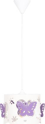 HomeMarkt Leptir Μονόφωτο Παιδικό Φωτιστικό Κρεμαστό από Μέταλλο 9W με Υποδοχή E27 Μωβ 23x70cm HM4705.02