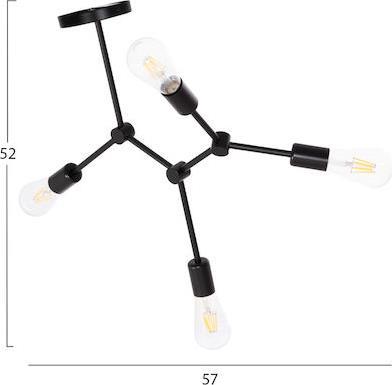HomeMarkt Lighty Κρεμαστό Φωτιστικό Μαύρο LED HM7405.11