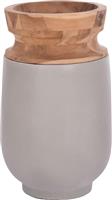 HomeMarkt Linter Διακοσμητικό Βάζο Τσιμεντένιο Γκρι HM4662.03S
