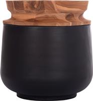 HomeMarkt Linter Διακοσμητικό Βάζο Τσιμεντένιο Μαύρο HM4662.01L