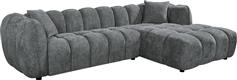 HomeMarkt Lykke Γωνιακός Καναπές με Δεξιά Γωνία Γκρι 280x89x70cm HM3326.01R