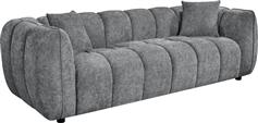 HomeMarkt Lykke Τριθέσιος Καναπές Γκρι 229x89x70cm HM3323.01
