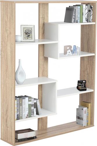 HomeMarkt Marceline Βιβλιοθήκη Sonama Λευκό 100x19.5x124.5cm HM8772.01