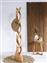 HomeMarkt Μασίφ Suar Καλόγερος Ξύλινος Καφέ 40x40x200cm HM9365