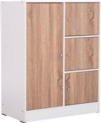 HomeMarkt Matin Επιδαπέδιο Ντουλάπι Sonama Oak-Λευκό HM2479.01