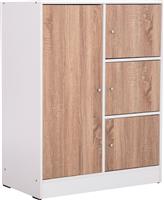 HomeMarkt Matin Επιδαπέδιο Ντουλάπι Sonama Oak-Λευκό HM2479.01