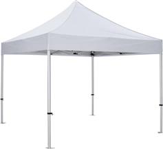 HomeMarkt Matthew-Al Πτυσσόμενο Κιόσκι Κήπου Λευκό 3x3m HM6313