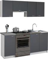 HomeMarkt Maurice Σετ Ντουλάπια Κουζίνας Κρεμαστά & Δαπέδου Γκρι-Λευκό 180x29.2cm HM2441.10