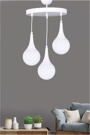 HomeMarkt Μεταλλικό Λευκό Τρίφωτο 30x75cm HM7516.03