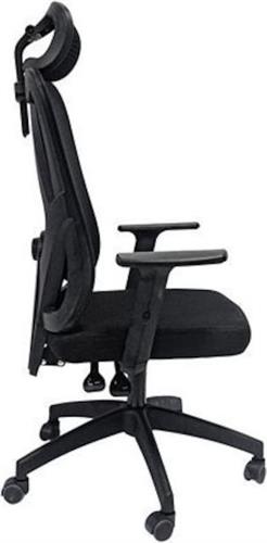 HomeMarkt Mexer Καρέκλα Γραφείου με Ανάκλιση και Ρυθμιζόμενα Μπράτσα Μαύρο HM1195.01