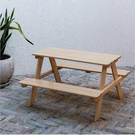HomeMarkt Miko HM5843 Ξύλινο Φυσικό 88x88x52,5cm