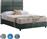HomeMarkt Milo Κρεβάτι Ημίδιπλο Επενδυμένο με Ύφασμα Πράσινο 120x200cm HM646.27